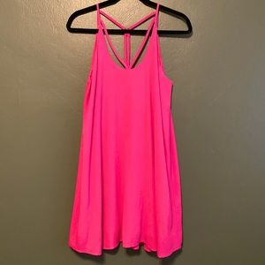 Francesca’s Blue Rain brand pink mini dress—Size Med. Great condition!